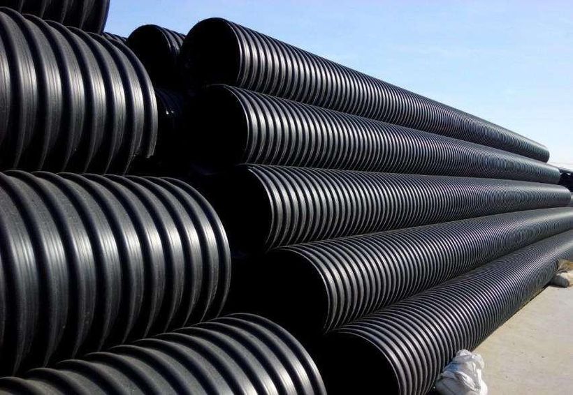 HDPE 双壁波纹管堆场